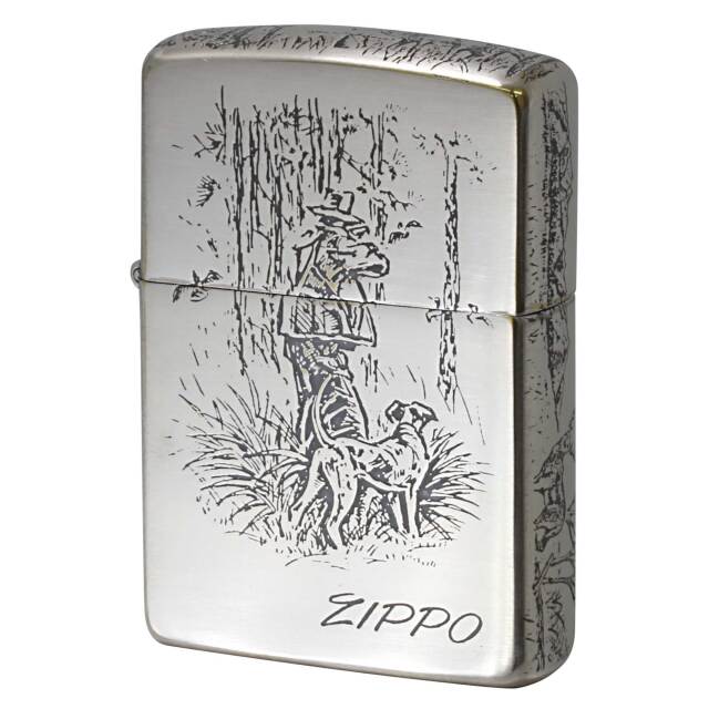 絶版/ヴィンテージ Zippo ジッポー 中古 1992年製造 ハンター 4面加工 2NI-HUNT3  [A]使用感少なく状態が良い