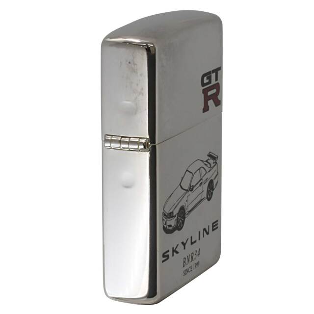 絶版/ヴィンテージ Zippo ジッポー 中古 1999年製造GT-R SKYKINE BNR34
