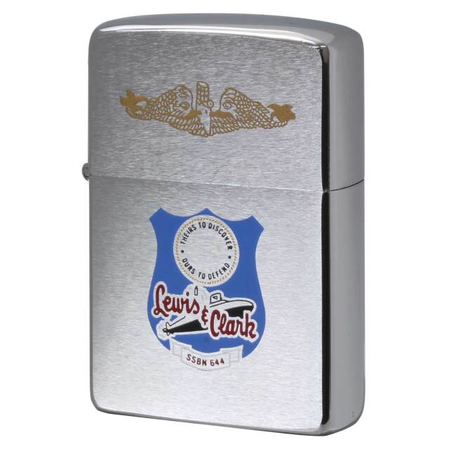 絶版/ヴィンテージ Zippo ジッポー 中古 1978年製造 アメリカ海軍 原子力潜水艦 USS Lewis and Clark SSBN-644  [S]ほぼ新品同様