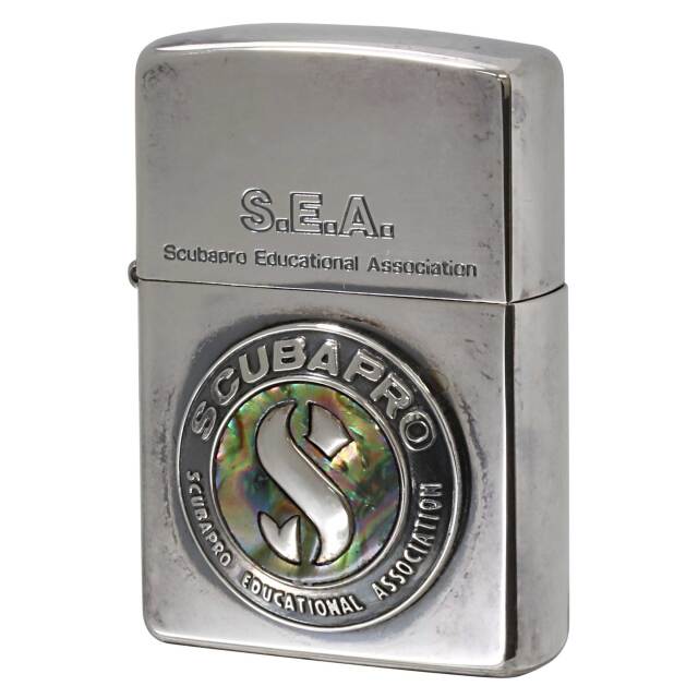 絶版/ヴィンテージ Zippo ジッポー 中古 1997年製造 S.E.A. SCUBAPRO スキューバプロ  [B]使用感ありやや傷汚れあり