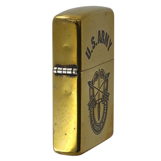 米軍放出品 zippo グリーンベレー特殊部隊 絶版/ヴィンテージ Zippo ジッポー 中古 2004年製造US ARMY グリーン