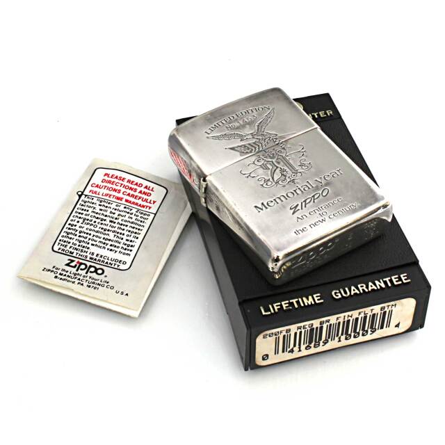 絶版/ヴィンテージ Zippo ジッポー 中古 2000年製造21世紀メモリアル