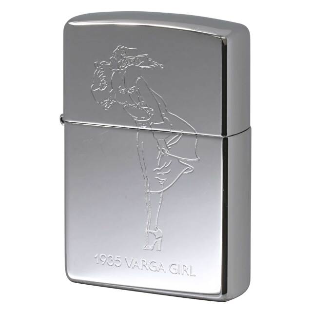 絶版/ヴィンテージ Zippo ジッポー 中古 1996年製造 1935 VARGA GIRLE ウインディ Windy 鏡面  [B]使用感ありやや傷汚れあり