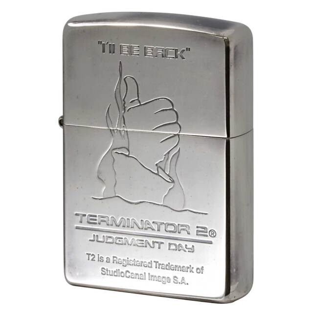 絶版/ヴィンテージ Zippo ジッポー 中古 2003年製造 T2 TERMUNATOR 2 Judgement Day ターミネーター 61000598  [B]使用感ありやや傷汚れあり