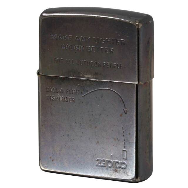 絶版/ヴィンテージ Zippo ジッポー 中古 2002年製造 Dial-A-Flint Dispenser   [C]使用感あり傷汚れあり