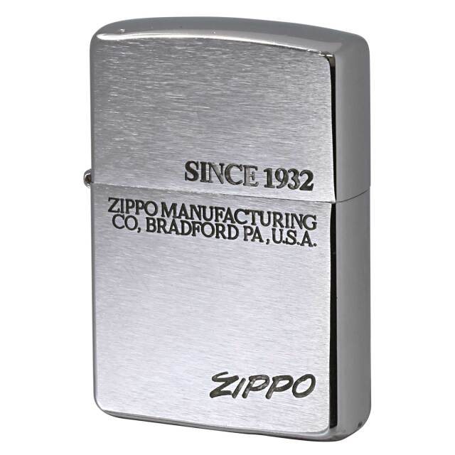 絶版/ヴィンテージ Zippo ジッポー 中古 1996年製造 イタリックロゴ ブラッシュドクローム  [C]使用感あり傷汚れあり