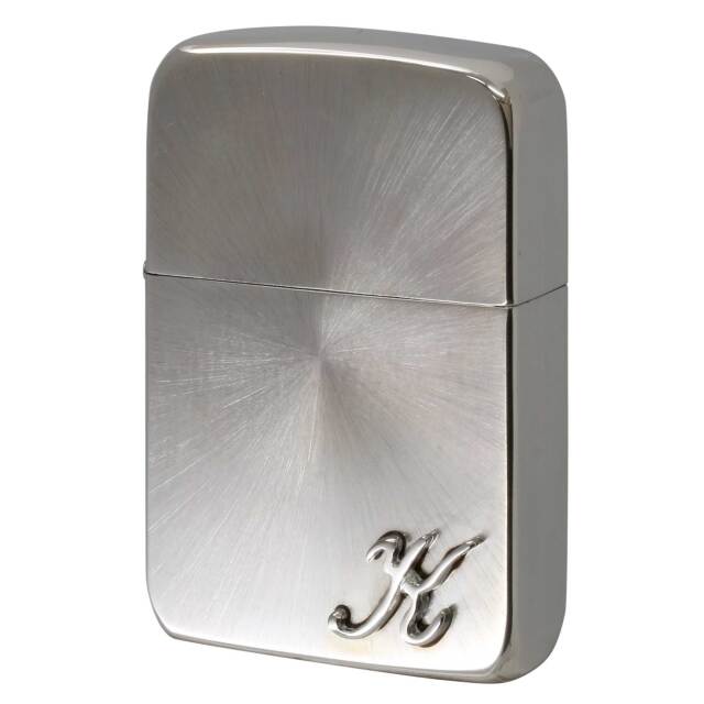 絶版/ヴィンテージ Zippo ジッポー 中古 2004年製造 1941レプリカ スピンカット イニシャル K  [A]使用感少なく状態が良い
