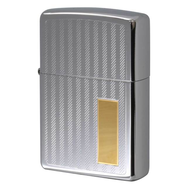 絶版/ヴィンテージ Zippo ジッポー 中古 2002年製造 Engine Turned エンジンタン  [N]未使用・新品