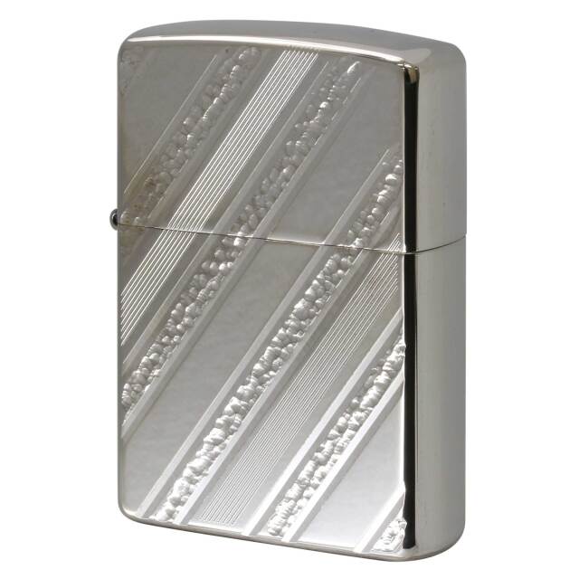絶版/ヴィンテージ Zippo ジッポー 中古 2006年製造 Multiple Diagonal Stripes マルチプル ダイアゴナル ストライプ  [N]未使用・新品