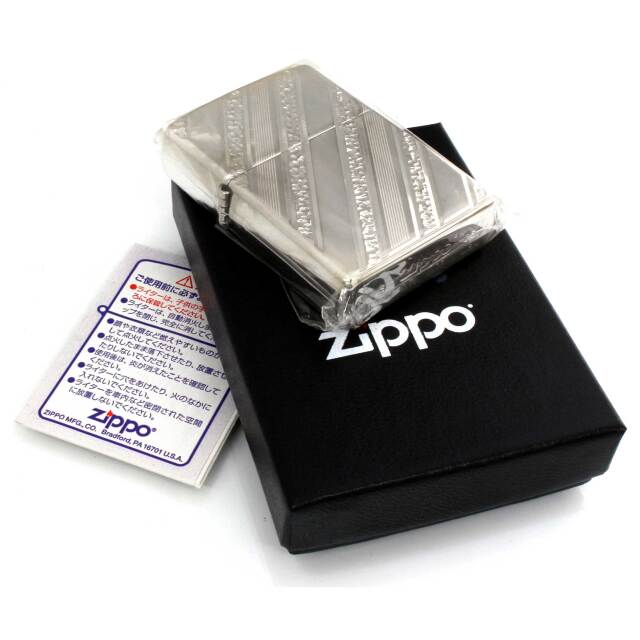 絶版/ヴィンテージ Zippo ジッポー 中古 2006年製造Multiple Diagonal