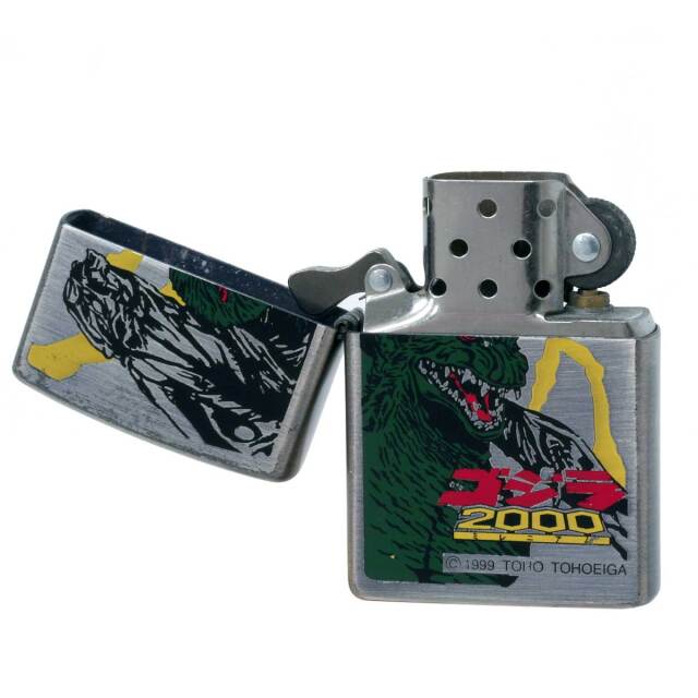 絶版/ヴィンテージ Zippo ジッポー 中古 1999年製造ゴジラ 2000 