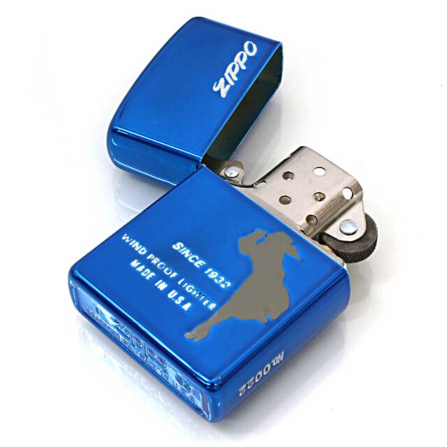絶版/ヴィンテージ Zippo ジッポー 中古 2003年製造Windy Girl BL No