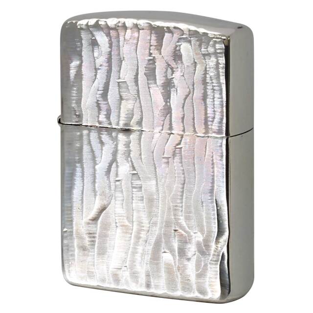 絶版/ヴィンテージ Zippo ジッポー 中古 2005年製造 ARMOR Wavelet アーマー ウェーブレット  [S]ほぼ新品同様