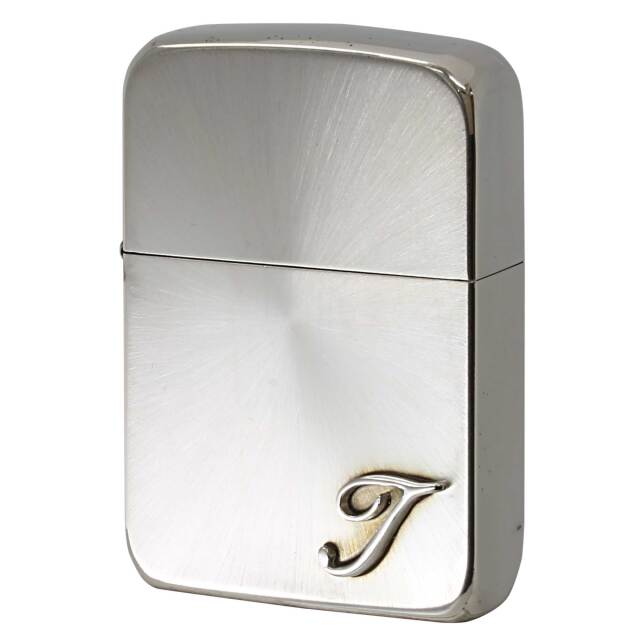 絶版/ヴィンテージ Zippo ジッポー 中古 2006年製造 1941レプリカ スピンカット イニシャル T  [S]ほぼ新品同様