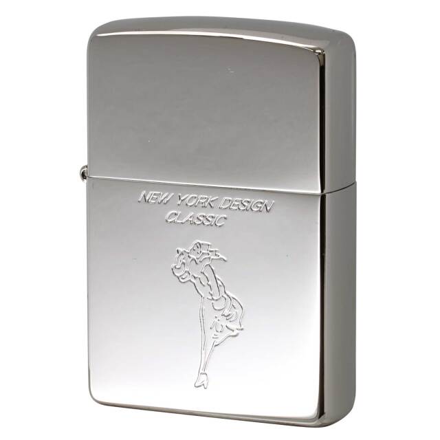 絶版/ヴィンテージ Zippo ジッポー 中古 2004年製造 New York Design Classic Windy ウインディ  [N]未使用・新品