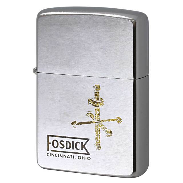 絶版/ヴィンテージ Zippo ジッポー 中古 1963年製造 FOSDICK CINCINNATI OHIO  [B]使用感ありやや傷汚れあり