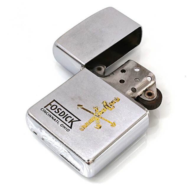 フジ　真鍮　シルバー　ヴィンテージ加工　3点セット 絶版/ヴィンテージ Zippo ジッポー 中古 1963年製造FOSDICK CINCINNATI