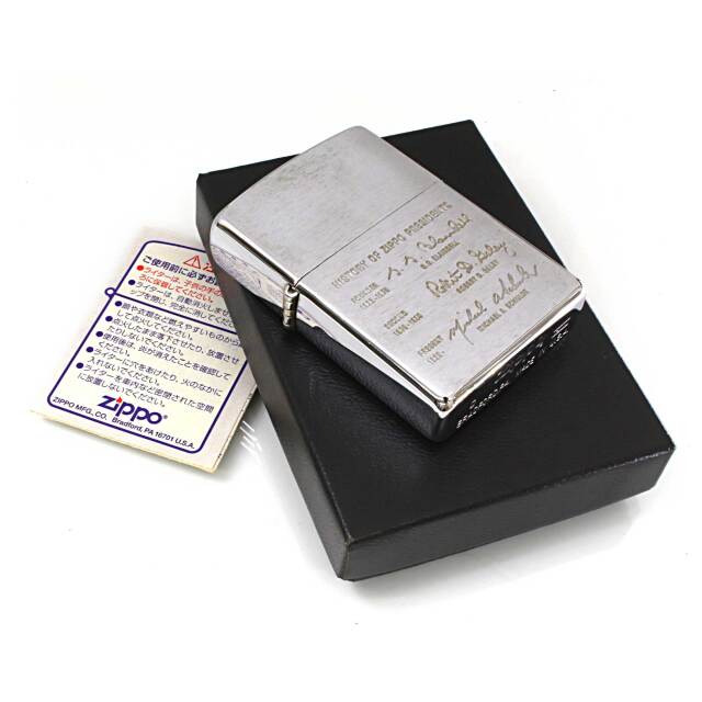 絶版/ヴィンテージ Zippo ジッポー 中古 1997年製造歴代社長サイン