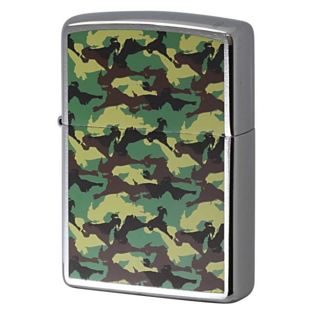 絶版/ヴィンテージ Zippo ジッポー 中古 2005年製造 迷彩 カモフラージュ柄  [N]未使用・新品