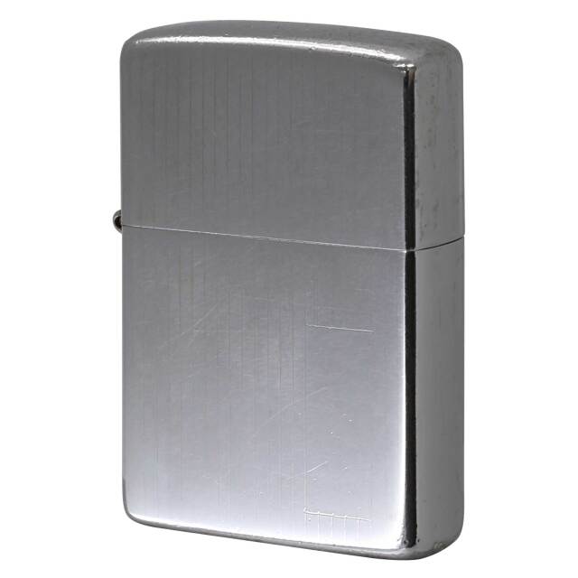 絶版/ヴィンテージ Zippo ジッポー 中古 1973年製造 ハイポリッシュクローム エンジンタン No.350  [B]使用感ありやや傷汚れあり