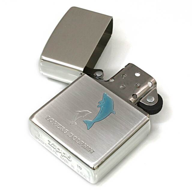 絶版/ヴィンテージ Zippo ジッポー 中古 2019年製造ラバーズドルフィン