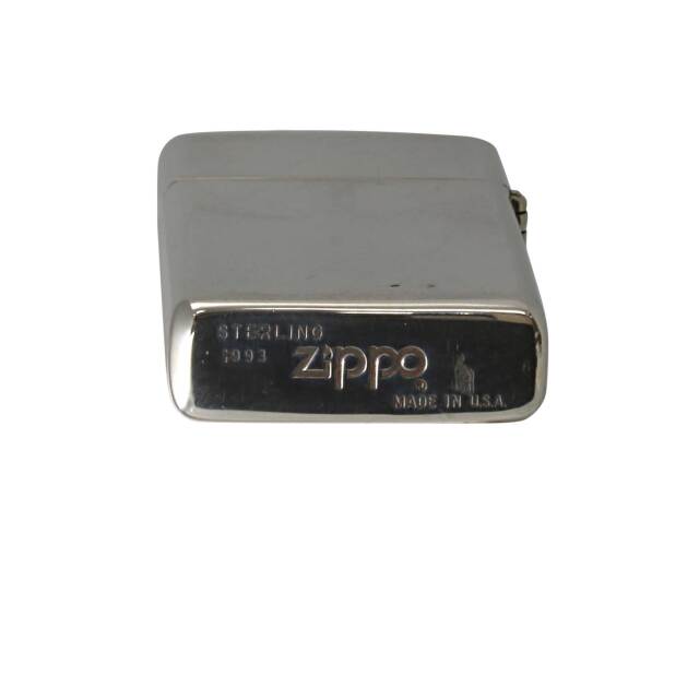 絶版/ヴィンテージ Zippo ジッポー 中古 1993年製造スリム 純銀