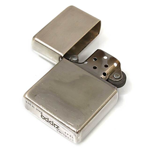 絶版/ヴィンテージ Zippo ジッポー 中古 1995年製造1937レプリカ 純銀