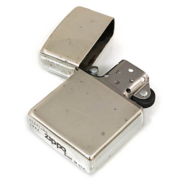 絶版/ヴィンテージ Zippo ジッポー 中古 1995年製造純銀 スターリング