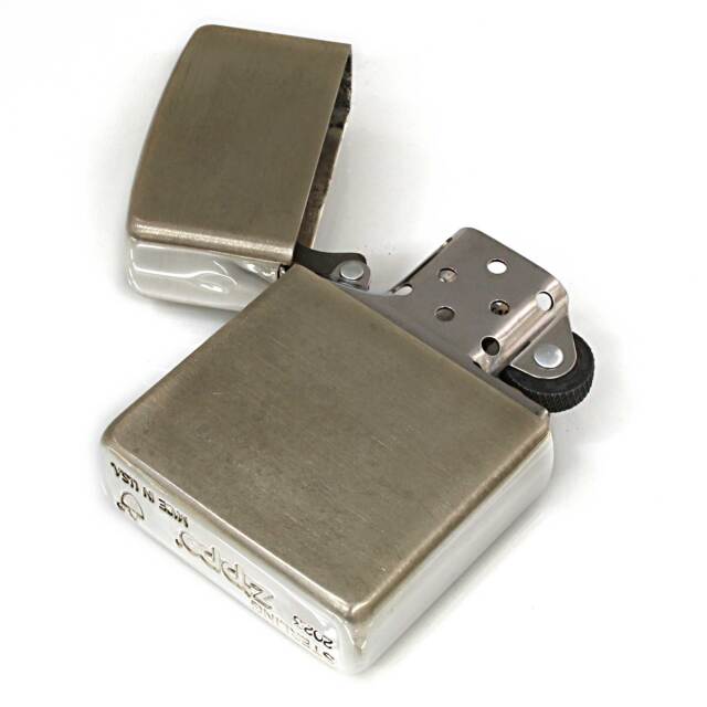 絶版/ヴィンテージ Zippo ジッポー 中古 2023年製造アーマー 純銀