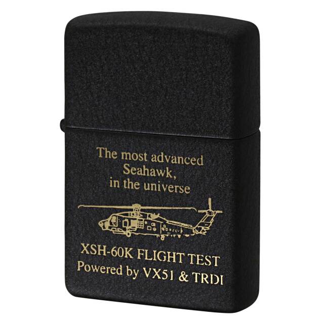 絶版/ヴィンテージ Zippo ジッポー 中古 2002年製造 XSH-60K 軍用ヘリ シーホーク ブラッククラックル  [N]未使用・新品