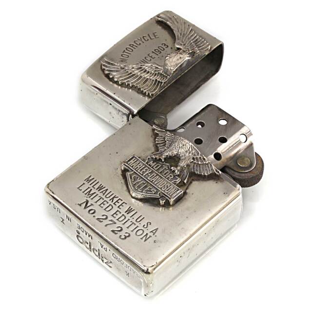 絶版/ヴィンテージ Zippo ジッポー 中古 1994年製造限定 ハーレー