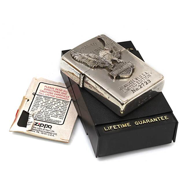 絶版/ヴィンテージ Zippo ジッポー 中古 1994年製造限定 ハーレー