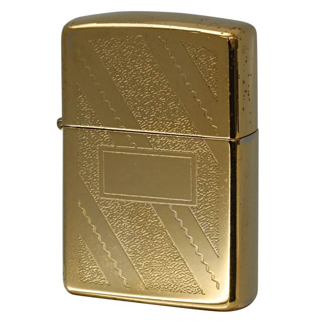 絶版/ヴィンテージ Zippo ジッポー 中古 1993年製造 #34 Diagonal Swirl Regular Golden Elegance ゴールデンエレガンス  [B]使用感ありやや傷汚れあり