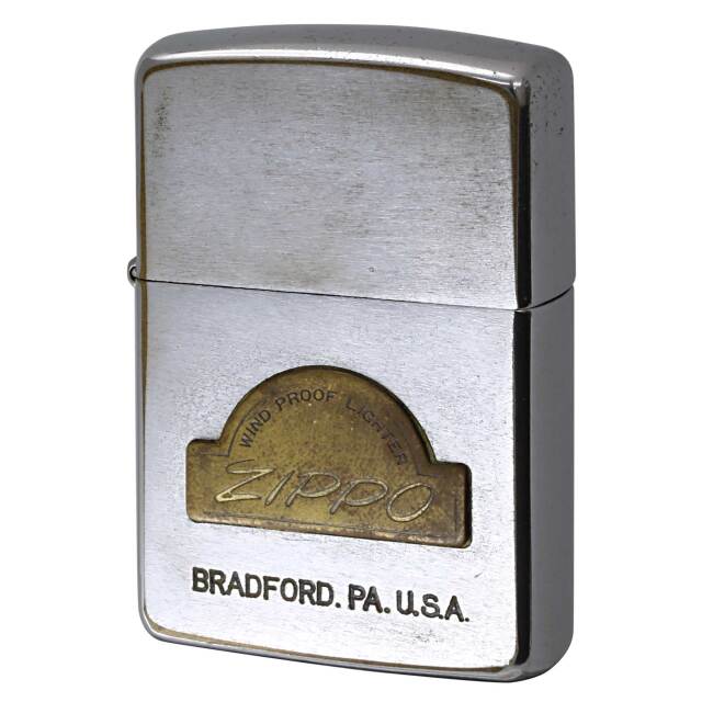 絶版/ヴィンテージ Zippo ジッポー 中古 1980年製造 ビンテージZIPPO ロゴ メタル  [C]使用感あり傷汚れあり