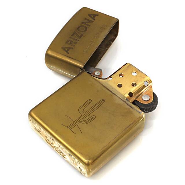 絶版/ヴィンテージ Zippo ジッポー 中古 1992年製造アリゾナ ソリッド