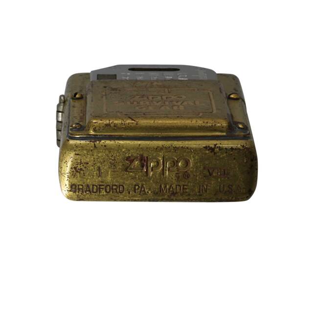 絶版/ヴィンテージ Zippo ジッポー 中古 1992年製造SURVIVAL GEAR