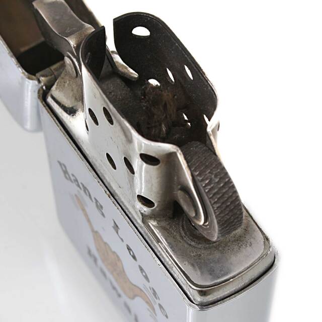 ZIPPO ライター hang loose Hawaii 着火石交換必要です。 絶版/ヴィンテージ Zippo ジッポー 中古 1990年製造Hawaii Hang Loose