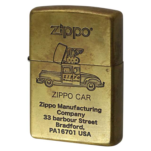 絶版/ヴィンテージ Zippo ジッポー 中古 2022年製造 ジッポカー レトロ ブラス RETRO MOTIF Series BS 1201S797  [B]使用感ありやや傷汚れあり