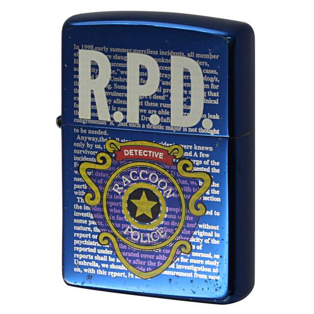 絶版/ヴィンテージ Zippo ジッポー 中古 2004年製造 バイオハザード2 ラクーン警察 R.P.D CAZP-01007  [C]使用感あり傷汚れあり