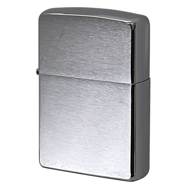 絶版/ヴィンテージ Zippo ジッポー 中古 2004年製造 ブラッシュドクローム Brushed Chrome No.200  [B]使用感ありやや傷汚れあり