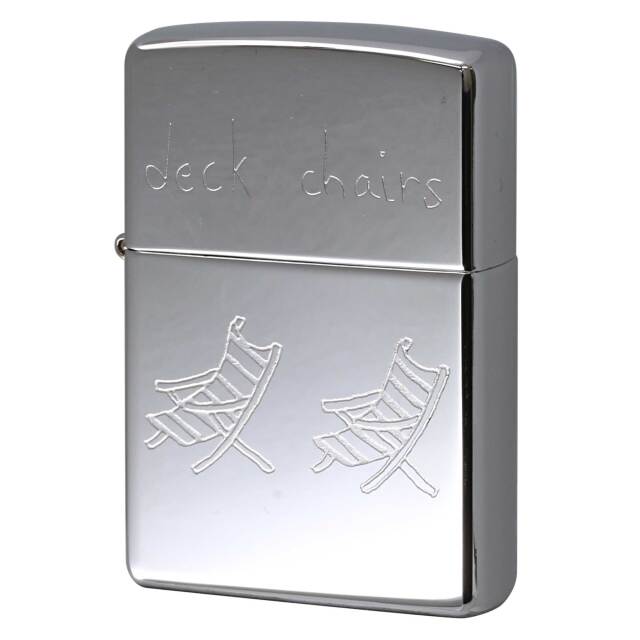 絶版/ヴィンテージ Zippo ジッポー 中古 2001年製造 ZIPPO Paul Smith ポール・スミス 試作品 Deck chairs デッキチェア  [S]ほぼ新品同様