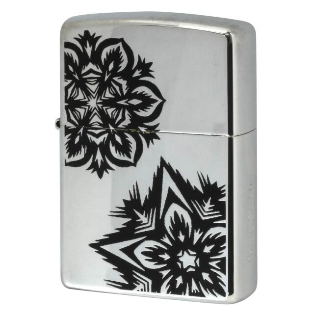 絶版/ヴィンテージ Zippo ジッポー 中古 2008年製造 ZIPPO Paul Smith 万華鏡 銀メッキ  [B]使用感ありやや傷汚れあり