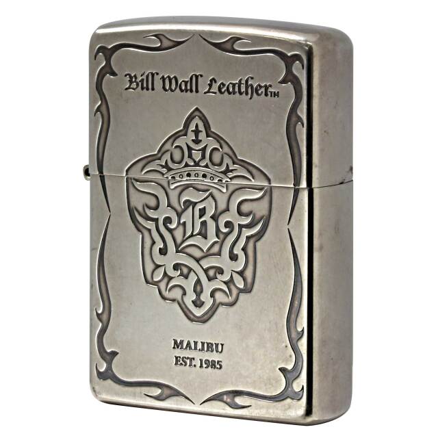 絶版/ヴィンテージ Zippo ジッポー 中古 2008年製造 限定200個 Bill Wall Leather MALIBU  [C]使用感あり傷汚れあり