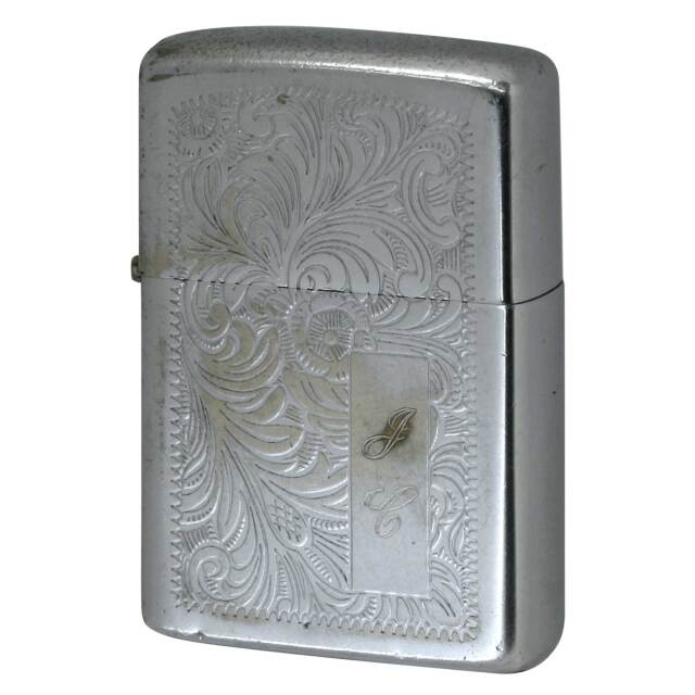 絶版/ヴィンテージ Zippo ジッポー 中古 1975年製造 Venetian High Polish Chrome 352  [C]使用感あり傷汚れあり