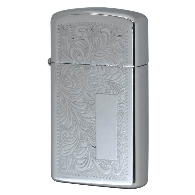 絶版/ヴィンテージ Zippo ジッポー 中古 1979年製造 SLIM Venetian High Polish Chrome 1652  [C]使用感あり傷汚れあり