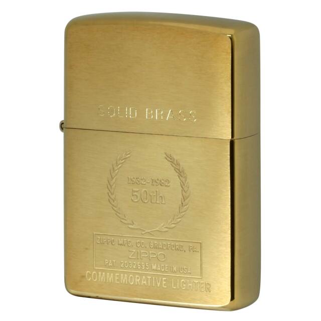 絶版/ヴィンテージ Zippo ジッポー 中古 2000年製造 204 ZIPPO COMM 50TH SOLID BRASS  [N]未使用・新品