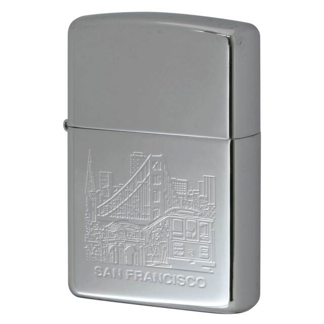 絶版/ヴィンテージ Zippo ジッポー 中古 2003年製造 SAN FRANCISCO サンフランシスコ  [A]使用感少なく状態が良い