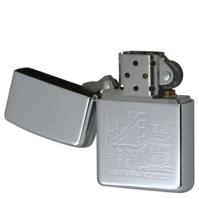 絶版/ヴィンテージ Zippo ジッポー 中古 2003年製造SAN FRANCISCO