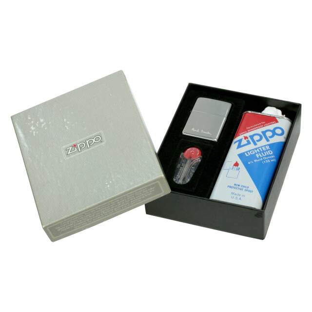 絶版/ヴィンテージ Zippo ジッポー 中古 2019年製造 Paul Smith #250 ギフトセット オイル フリント付属  [S]ほぼ新品同様