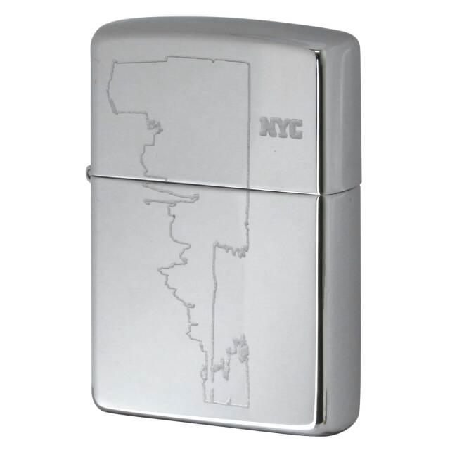 絶版/ヴィンテージ Zippo ジッポー 中古 2000年製造 ZIPPO Paul Smith New York City ビル群の一筆書き  [S]ほぼ新品同様